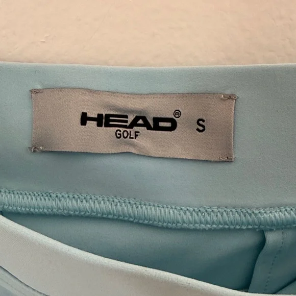 Head Golf Light Blue Athletic Mini Skirt with Stripes size small preppy - Picture 5 of 6